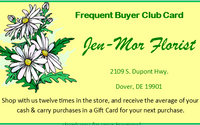 Loyalty Programs - Frequent Buyer Club by Jen-Mor Florist