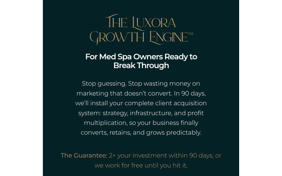 The Luxora Growth Engine by The Luxora Collective