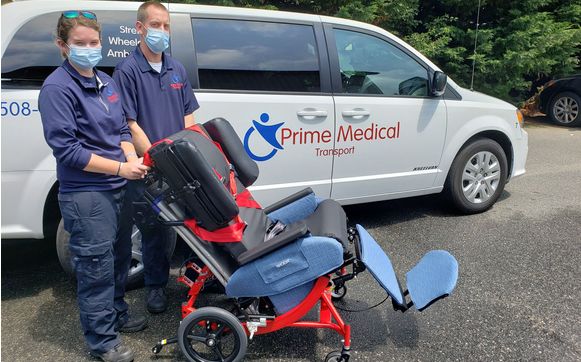 Non-Emergency Stretcher Chair Transport  by Prime Medical Transport