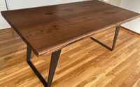 Live edge walnut tables by Tree to Table
