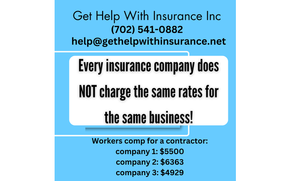 Worker’s Compensation example quote for a contractor by Get Help With Insurance, Inc. 