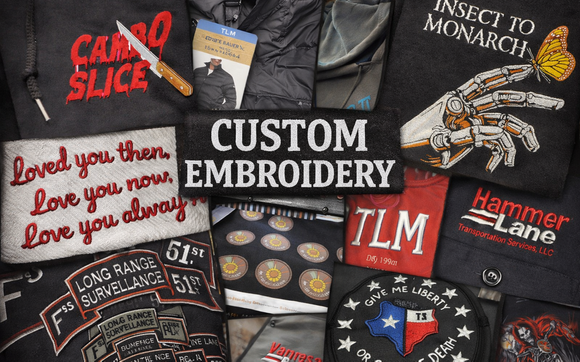 Embroidery (Custom & Bulk) by Jackson Graphics / Big Twin Life