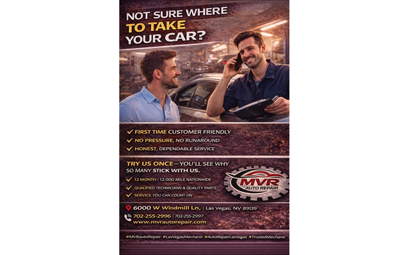 Not sure where to take your car? by MVR Auto Repair