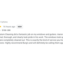 Making Us Proud by Burg's Custom Cleaning