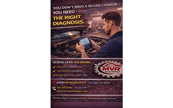 You don’t need three opinions… You need the right answer the first time. by MVR Auto Repair