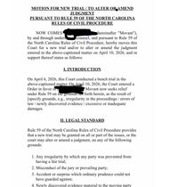 RULE 59 Motion by Karen Lewis, Lewis Paralegal Services