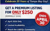 ENDS April 30, 2026 by Tampa Bay Gay