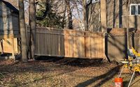 Cedar batten board privacy fence by Boundary Line- Fencing Solutions