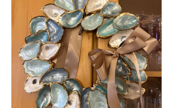 Custom oyster products  by Leigh’s Maine Shells