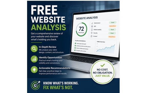 FREE WEBSITE ANALYSIS  by DRIVE MARKETING & REVIEWS