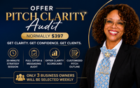 Offer & Pitch Clarity Audit™ by The Marketing Consultant of Maryland, Authority Architect | Marketing Strategist 