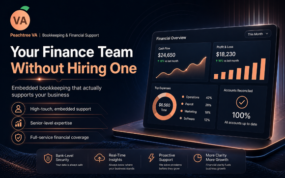 Bookkeeping For Your Back Office | You Run Your Business by Peachtree VA