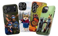 A Few of the Tough Cell Phone Case Designs by MooseTrack Boutique