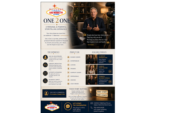 One 2 One or Behind the Brand by The Las Vegas Television Network
