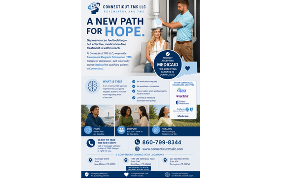 TMS in 3 locations by Connecticut TMS LLC