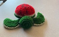 Crochet Watermelon Sea Turtle by A.H. Handicrafts