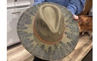Burned felt hat by A.H. Handicrafts