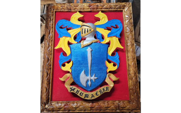 Framed Coat of Arms by Wooden It Be Nice, LLC