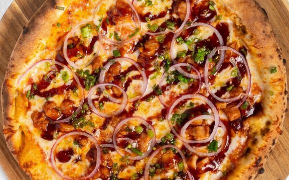 BBQ Chicken Pizza by Fresh Pizza on Wheels
