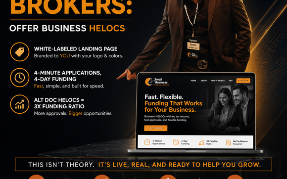 Business Lending Brokers: Offer Business HELOCs by Small Business Lending Source