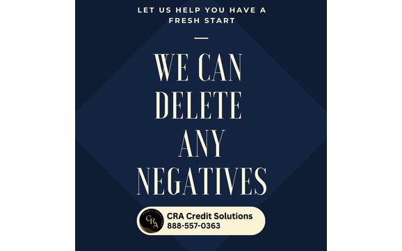Negatives removal from your credit by CRA Credit Solutions 