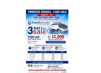 Princess Cruises -3 Day Sale  (11-13 June) by EXPEDIA CRUISES-www.Expediacruises.ca/AliceColody - Cruises, Destination Weddings  