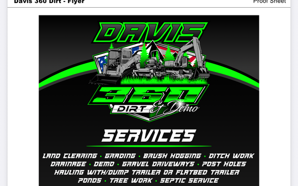 Davis 360 Dirt and demo  by 360 construction group