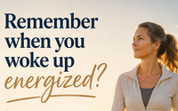 Remember when waking up energized wasn't something you had to think about? by Wearable Light Wellness | Increased Vitality