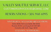 Augusta Co, Rockbridge Co, Nellysford / Wintergreent & more by VALLEY SHUTTLE SERVICES, LLC