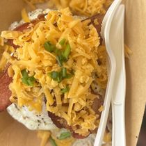 Crispy Hash Brown Brunch stack by Brunch and Brews