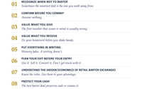 10 Rules For Effective Business Bartering. FREE by The Barter Authority, Advisory. Radio Interviews and Hosting Options