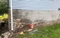 Foundation Parging & Stone Veneer by URA NORTH LLC