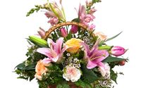 Funeral Flowers Basket  by Beyond Florals by Tina