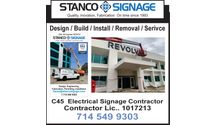 Your Building Sign Contrator !   New Signage, Service, Removal  30 years  Santa Ana by Stanco Signage Systems. inc.