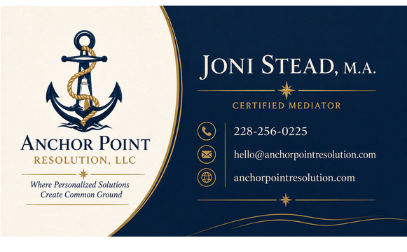     Private Mediation Services by Anchor Point Resolution LLC