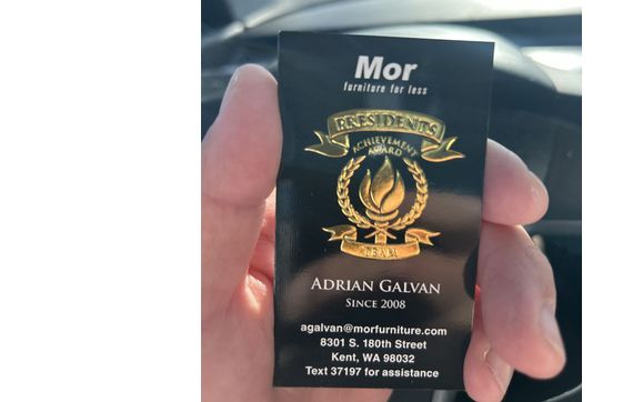 Delivery by Mor Furniture for Less