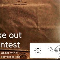 Thursday Take Out Contest to Win BBQ Meal by Whiskey Six BBQ