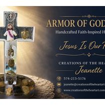 Armor of God Cross by Creations of the Heart Art