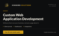 Custom Web Application Development by Kingbird Solutions