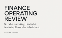 Finance Operating Review by Crafted Ledgers, LLC