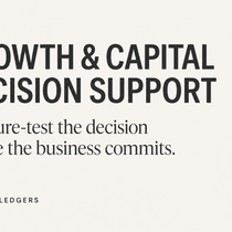 Growth & Capital Decision Support by Crafted Ledgers, LLC