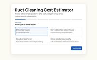 Free Ballpark Estimate Calculator for Duct Cleaning Contractor Websites by Quiet City Design, Toronto Ambassador, #19 Local Biz Person of the Year 2025