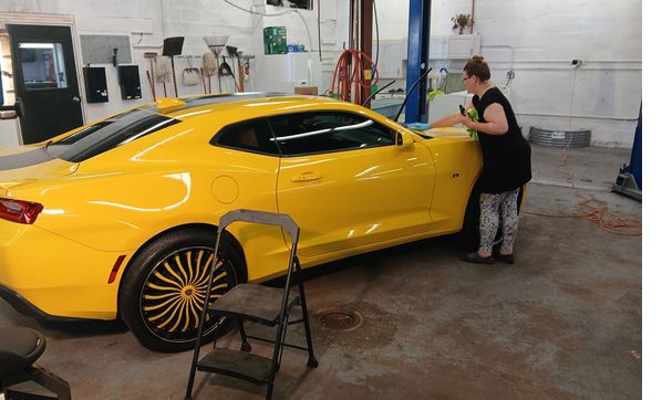 Applying Ceramic Coating by Exclusive Detail Duluth