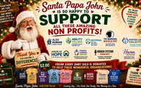 Fund Raising Shirts for your group by Santa Papa John