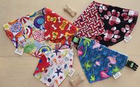 Reversible over the collar dog bandana's  by Bibs and Bandanas Co.