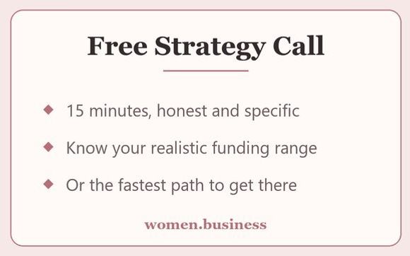 Free Funding Strategy Call by Women.Business