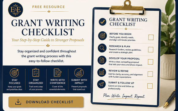 Grant Writing Checklist by Education & Evolution