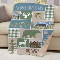 Personalized Watercolor scenes and animals Sherpa Blanket! by Joyce's Gift Store/La Bella Baskets & Gifts