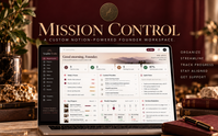 Mission Control Custom Notion Workspace by Just Sing Services