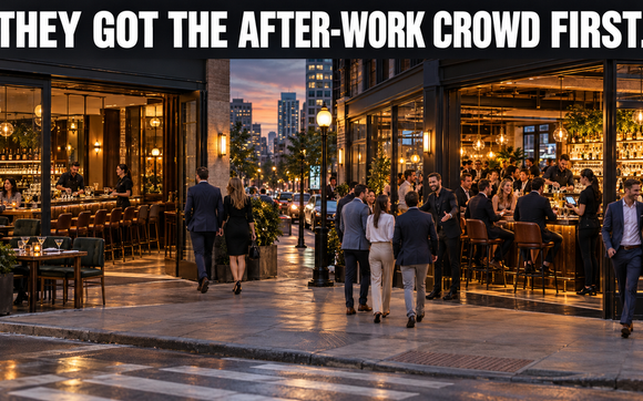 EMPTY STOOLS ARE LOST TABS WHEN THE CROWD CHOOSES SOMEWHERE ELSE. by Disruptive Edge Digital